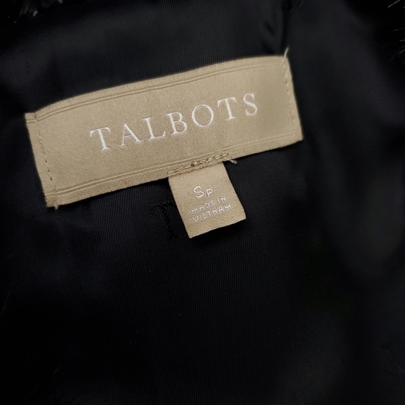 Talbots Black Removable Faux Fur Puffer Vest Sp - Picture 15 of 15